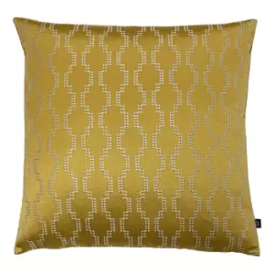 Nash Embroidered Cushion Antique/Gold, Antique/Gold / 50 x 50cm / Polyester Filled