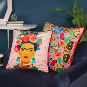 Kate Merritt Paisley Blooms Polyester Filled Cushion Multicolour