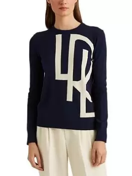 Lauren by Ralph Lauren Janitra Long Sleeve Pullover - Navy Size XS Women