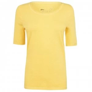Oui Oui Crew Neck T Shirt - Yellow 2282