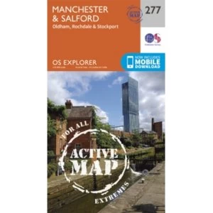 Manchester and Salford by Ordnance Survey (Sheet map, folded, 2015)