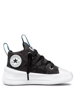 Converse Chuck Taylor All Star Hi Infant Boys Ultra Color Pop Trainers -Grey/Black, Grey/Black, Size 9