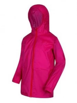 Boys, Regatta Kids Pack-it Waterproof Jacket III - Pink, Fuchsia, Size 2 Years