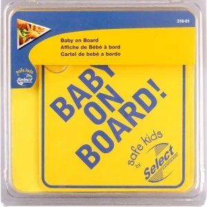 Select Hardware Safe Kids Baby On Board Sign 1 Pack