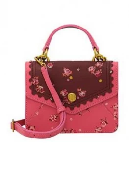 Cath Kidston Scalloped Printed Wimbourne Ditsy Mini Leather Bag - Pink, Women