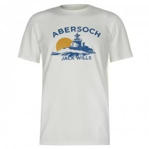 Jack Wills Abersoch Location T-Shirt - White