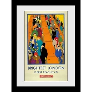 Transport For London Brightest London 60 x 80 Framed Collector Print