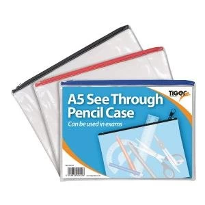 See Through Pencil Case 245 x 160mm Pack of 12 302152
