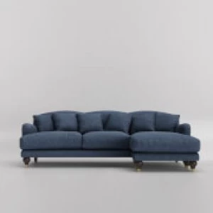 Swoon Holton Smart Wool Corner Sofa - Right Hand Side - Corner Sofa - Indigo