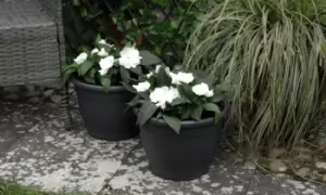 Grey Sabina Plant Pots, Five