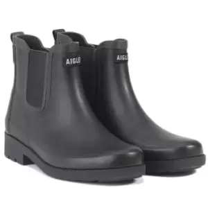 Aigle Womens Carville II Rubber Boots Noir UK 4