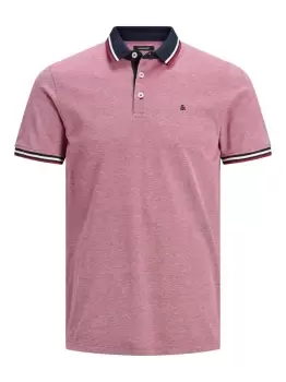 JACK & JONES Classic Polo Shirt Men Pink