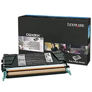 Lexmark C5242KH Black Laser Toner Ink Cartridge