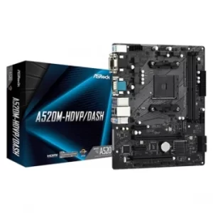 ASRock A520M HDVP DASH AMD Socket AM4 Motherboard