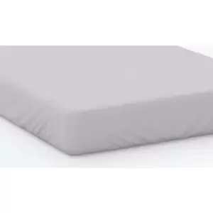 100% Cotton 200 Thread Count Fitted Sheet 12" King Cloud