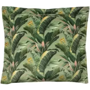 Evans Lichfield Manyara Leaves Cushion Cover (50cm x 50cm) (Green) - Green