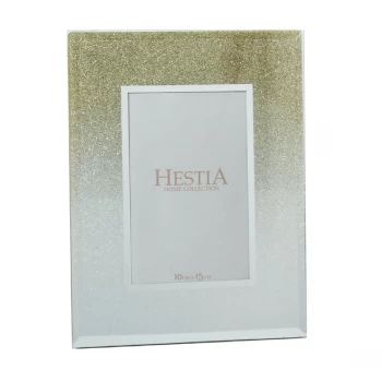 4" x 6" - HESTIA Glass Gold Glitter Photo Frame