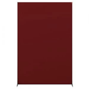 Nobo Impression Pro Protection Room Divider Screen Felt Red 1800 x 1200 x 300 mm