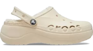 Crocs Baya Platform Lined Clogs Women Winter White 4