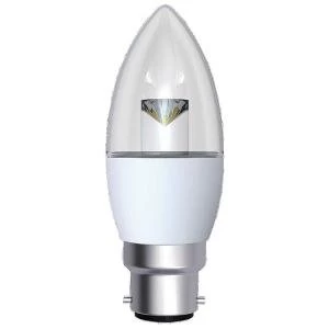 CED 5W Dimmable Candle LED Lamp B22 Clear DIMC5BCWWCLR