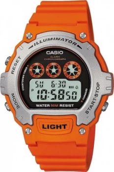 Casio Mens Orange Resin Strap Watch