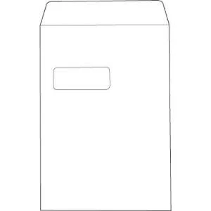 Value C4 Pocket Window Envelope Press Seal 100gsm White Pack of 250