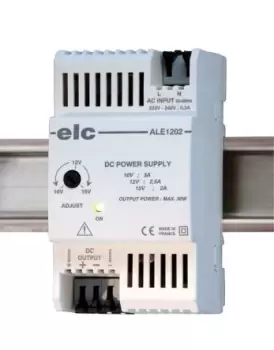 ELC DIN Rail Power Supply 190 264V ac Input, 12V dc Output, 2.5A 30W