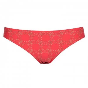 Guess All Over Logo Bikini Brief Ladies - Red G5B5