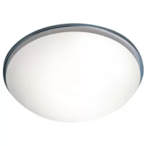 Linea Verdace Bowl Semi Flush Ceiling Light Stainless Steel
