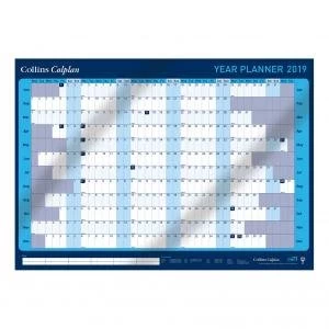 Collins Colplan CWC9 A1 2019 Year Wall Planner with Activity Labels