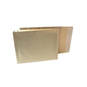 New Guardian 330 x 260 x 50mm Gusseted Armour Power Tac Peel and Seal Envelopes 130gsm Manilla Pack of 100