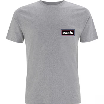 Oasis - Lines Unisex Small T-Shirt - Grey