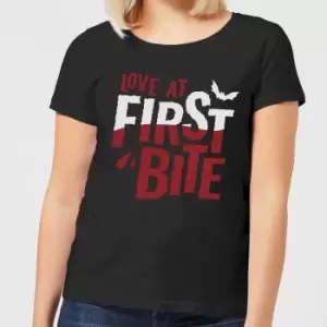 Love at First Bite Womens T-Shirt - Black - S - Black