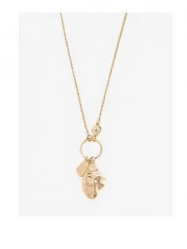 Mint Velvet Charm Pendant Necklace - Gold