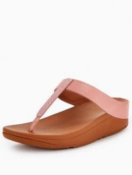 FitFlop Fino Toe Post Sandal Dusky Pink Size 6 Women