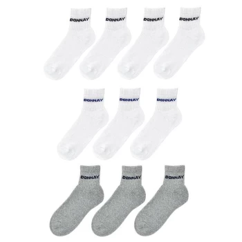 Donnay Quarter Socks 10 Pack Childrens - White