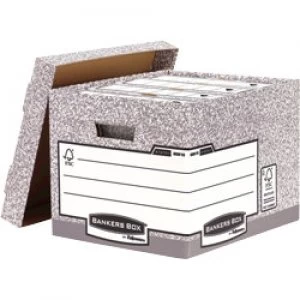 Fellowes Archive Box Grey Cardboard 285 x 333 x 390 mm 10 Pieces
