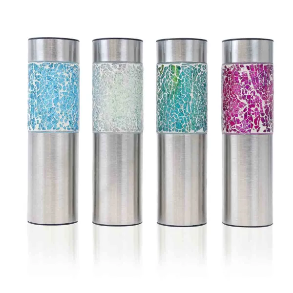Streetwize Pack OF 4 Solar Mosaic Stake Lights