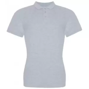 Awdis Womens/Ladies Pique Cotton Polo Shirt (XXL) (Grey Heather)