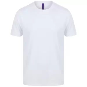 Henbury Mens HiCool Performance T-Shirt (L) (White)