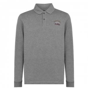 Paul And Shark Crew Basic Long Sleeve Polo Shirt - Grey 931