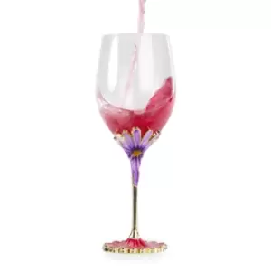 Enamel Flower Wine Glass M&amp;W