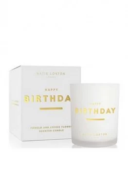 Katie Loxton Sentiment Candle Happy Birthday Pomelo And Lychee Flower 160G