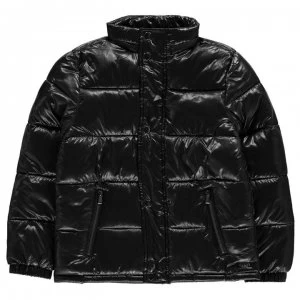 Guess Boys Triangle Puffer Jacket - Jet Black A996