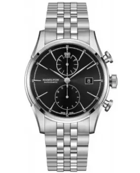 Hamilton American Classic Spirit of Liberty Auto Black Dial Stainless Steel Mens Watch H32416131 H32416131