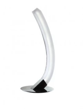 Table Lamp Left 5W LED 3000K, 500lm, Polished Chrome, Frosted Acrylic