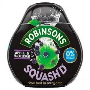 Robinsons Squashed Apple and Blackcurrant Squash 66ml Pack 6 402041