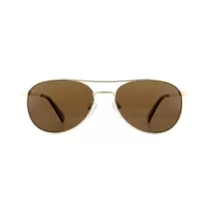 Aviator Gold Bronze Polarized Sunglasses