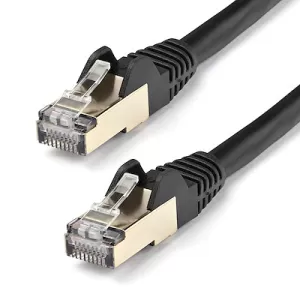 7m CAT6a Ethernet Black RJ45 STP Cable