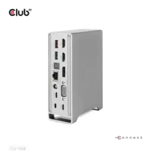 CLUB3D Docking station(Metal casing)1x USB Gen2 Type-C Female...
